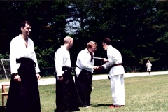 Sensei awarding Rich new belt 1997