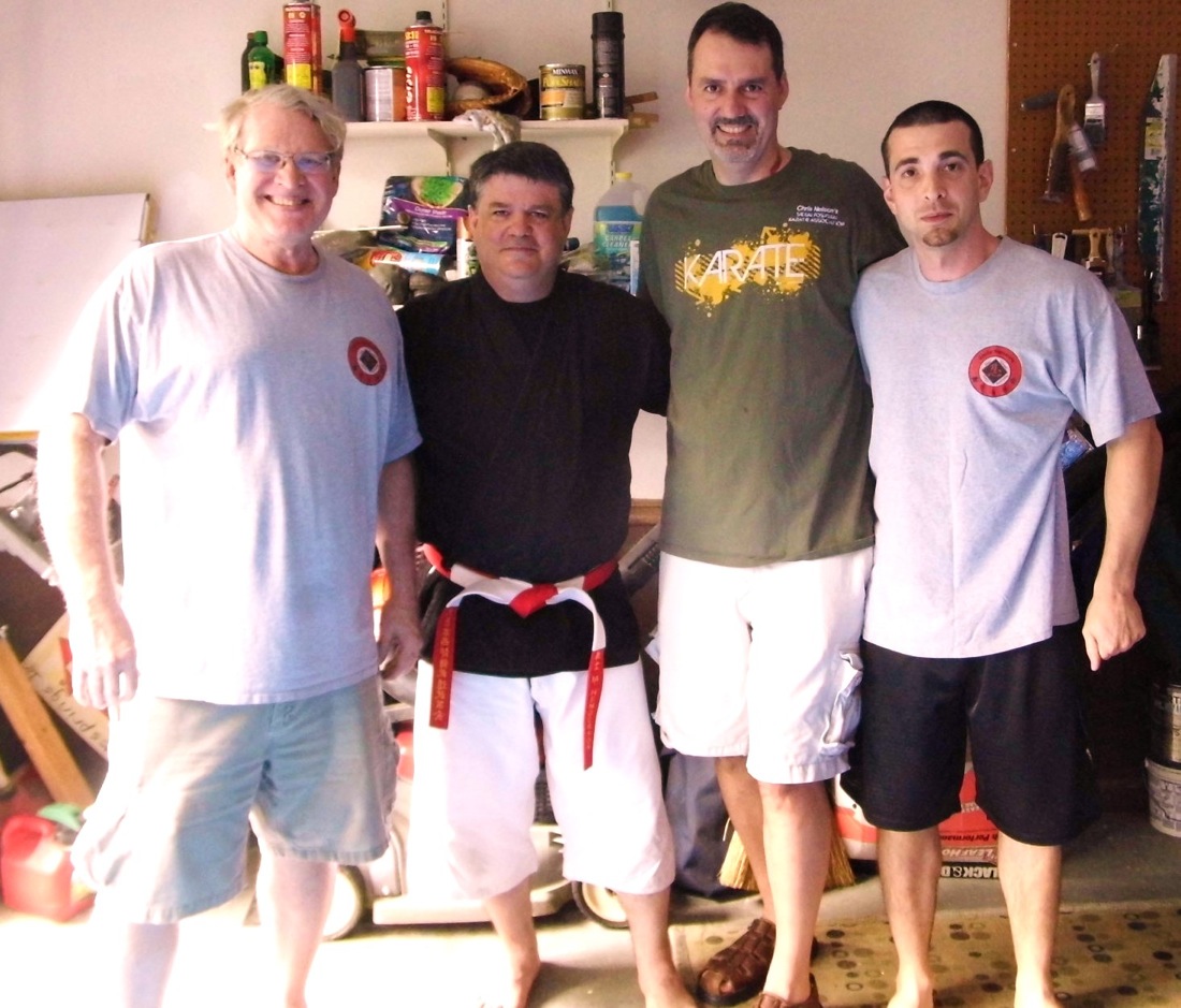 Nelson Kyoshi, Sensei Matt Henderson 5th Dan Goju Ryu, Sensei Gary Torkington and Sensei Chris Corvi June 2014