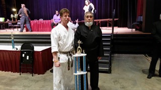 Yamamoto Sensei with Stephen Arroyo - Grand Champion - Oct 2015